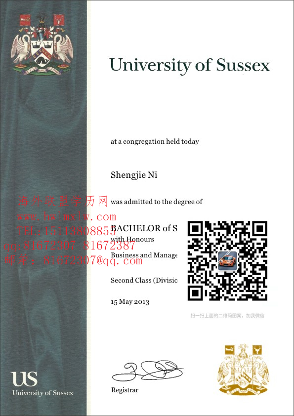 英国苏塞克斯大学学位证樣板|英国苏塞克斯大学學歷成績單