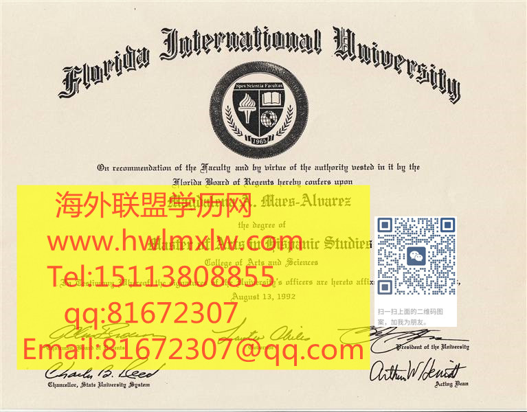 佛罗里达国际大学毕业证样本|FIU毕业证样本|美国学历办理